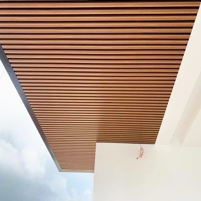 Trần nhôm U-Shaped giả gỗ